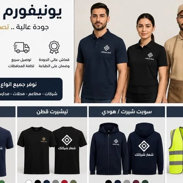 نماذج يونيفورم مطبوعة من أعمال مطبعة الليث