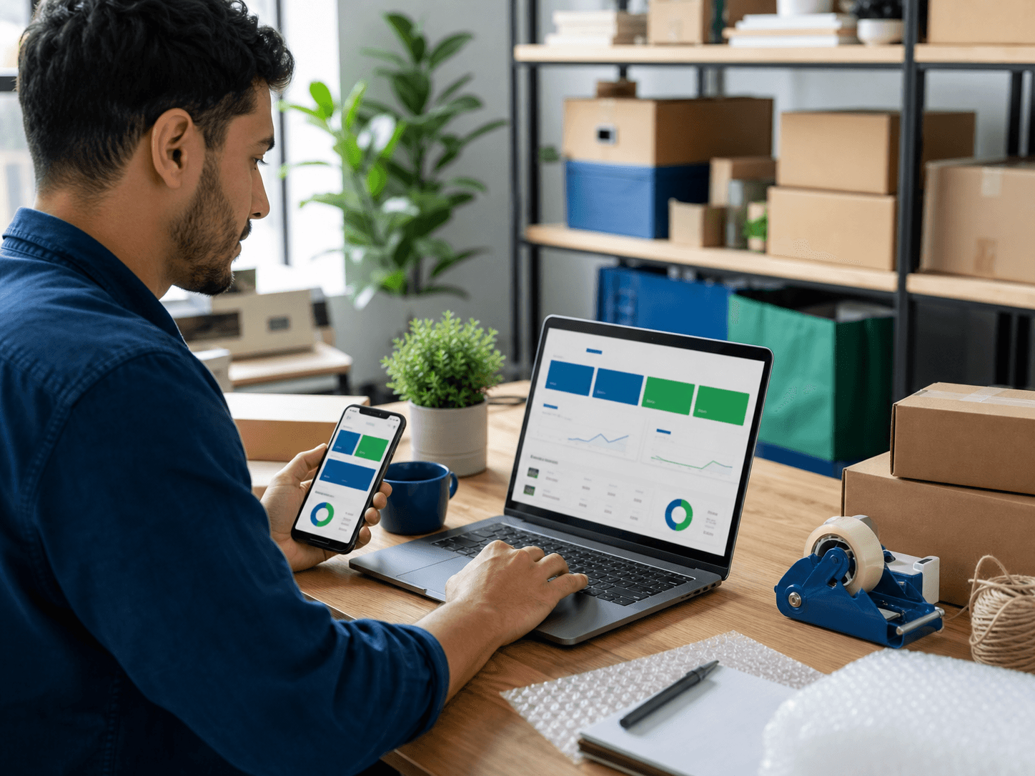 Small business order management desk