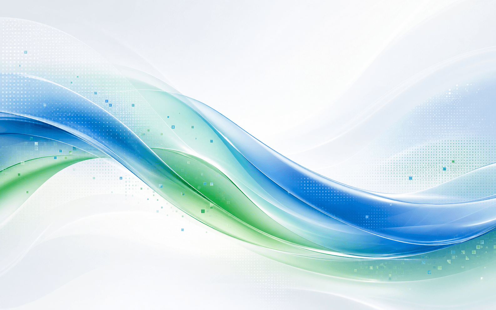 Blue and green digital commerce wave